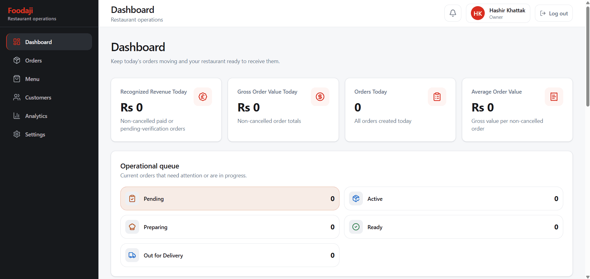 Foodaji Ops Dashboard